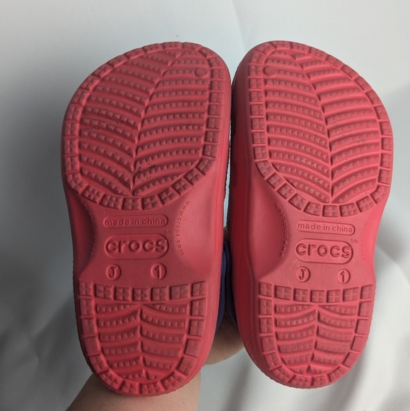 Crocs Sabots Kids Creative Spiderman Fuzz Lined Soft Interior Size 1 J - Picture 6 of 8